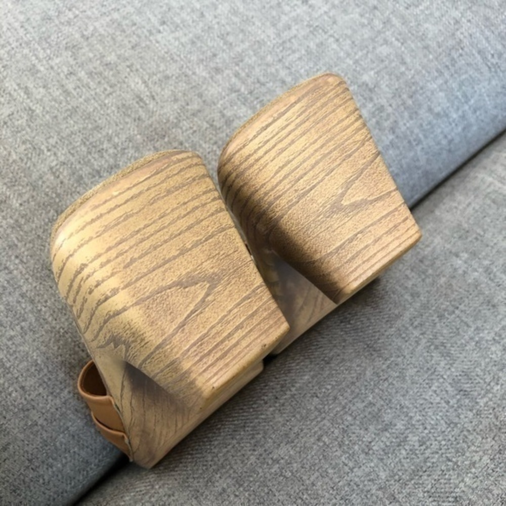 Bass leather heeled slides - Picture 3 of 5